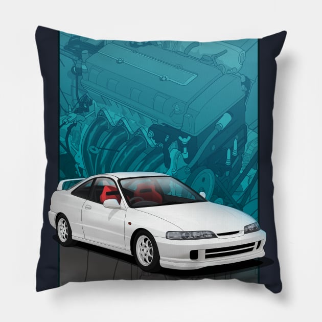 Integra DC2 with B series backdrop Pillow by ArtyMotive