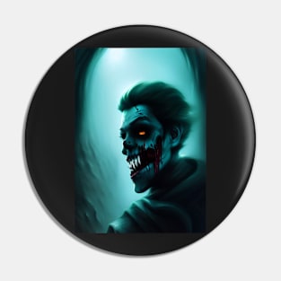 JOKER ORANGE EYED HALLOWEEN VAMPIRE Pin