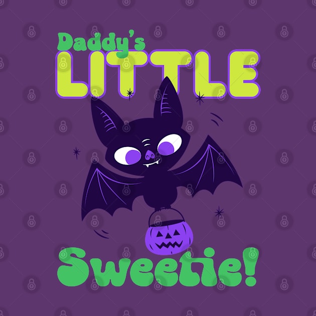 “Daddy’s Little Sweetie” Trick Or Treating Bat by Tickle Shark Designs