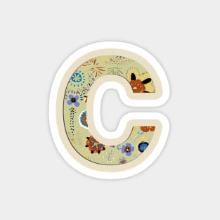 Monogram letter C Magnet