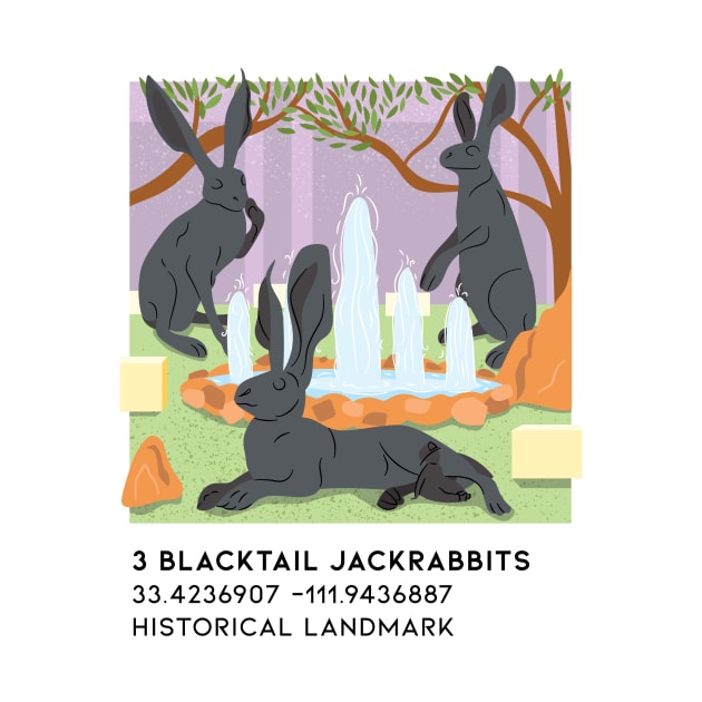 3 Blacktail Jackrabbits by DreamBox