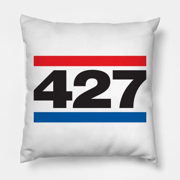 Shelby Cobra 427 Pillow by retropetrol