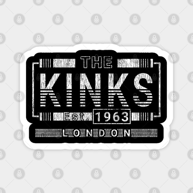 the kinks vintage Magnet by LNR JIKUSTIC