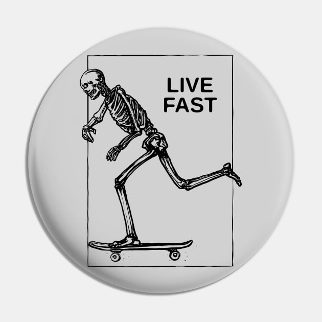 LIVE FAST Pin by ROVO