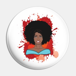 'Strong Black Afro Woman' Awesome Melanin Gift Pin