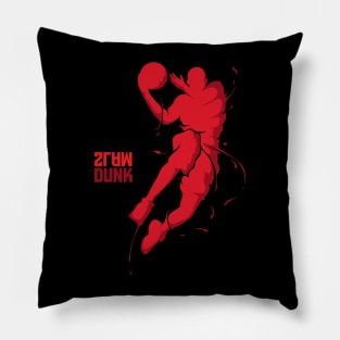 Red Slam Dunk (Upside Down) Pillow