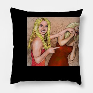 britney vd christina Pillow