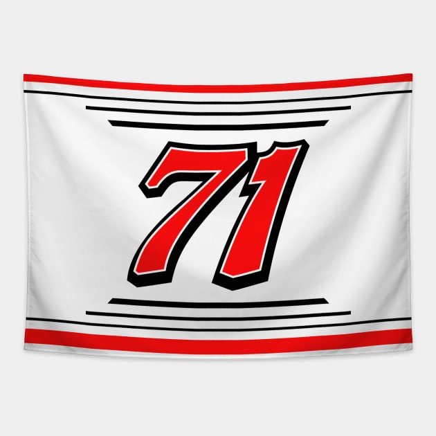 Zane Smith #71 2024 NASCAR Design Tapestry by AR Designs 