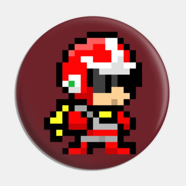 pixelated protoman Pin by sweendle