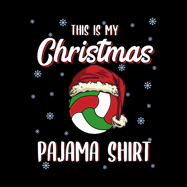 Volleyball Christmas Gift Christmas Pajama Kawaii by MGO Design