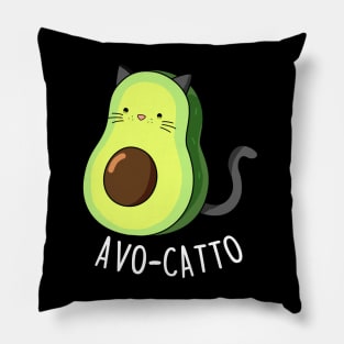 Avo-Catto Cute Funny Avocado Cat Pun Pillow