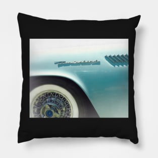 Powder Blue Thunderbird Classic Car Pillow