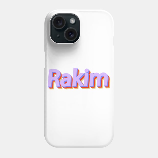 Rakim // Typography Design Phone Case by OlasyMasy