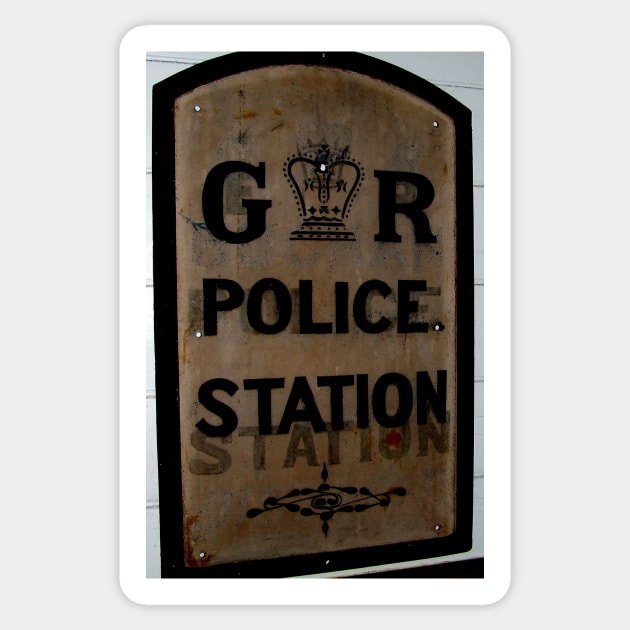 Vintage Police Sign - Police - Sticker | TeePublic
