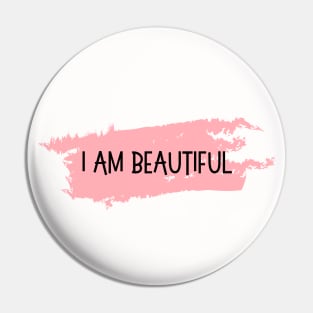 ysadinda_ I am Beautiful Black n Pink Pin