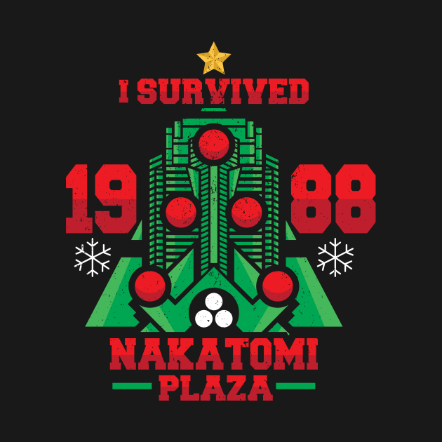 Discover I Survived the Plaza - Die Hard - T-Shirt