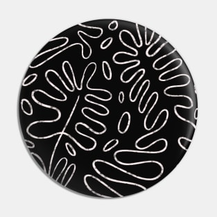 black and white floral pattern Pin