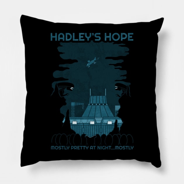 Space Holiday Pillow by HandsOffMyDinosaur