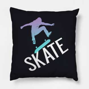 Skate chromatic Skateboarder Silhouette Pillow