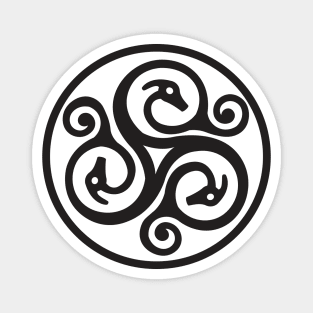 Celtic Coin - Black Design Magnet