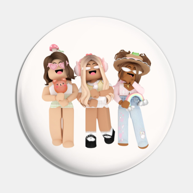 Girl Roblox Roblox Pin Teepublic - roblox girl roblox