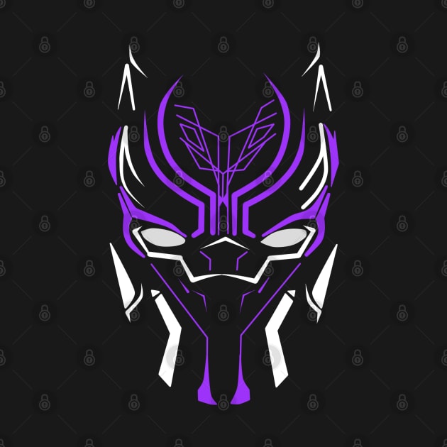 Black Panther Neon by HKartworks