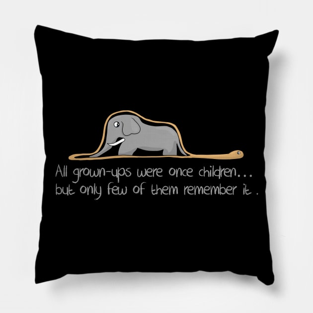 Elephant Inside Boa Pillow by valentinahramov