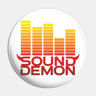 Sound Demon Sunset Red Pin