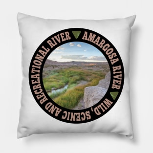 Amargosa River Wild, Scenic and Recreational River circle Pillow