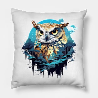 Owl Bird Animal Freedom World Wildlife Beauty Adventure Pillow