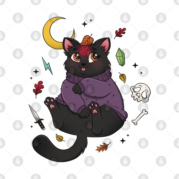 Witchy Kitty by bratcave.studio