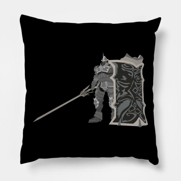 Demon's Souls - Tower Knight Pillow by DigitalCleo