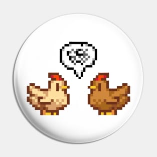 Stardew Valley Unhappy Chickens Pin