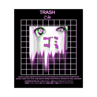 TRASH 2 SAD JAPANESE ANIME AESTHETIC T-Shirt