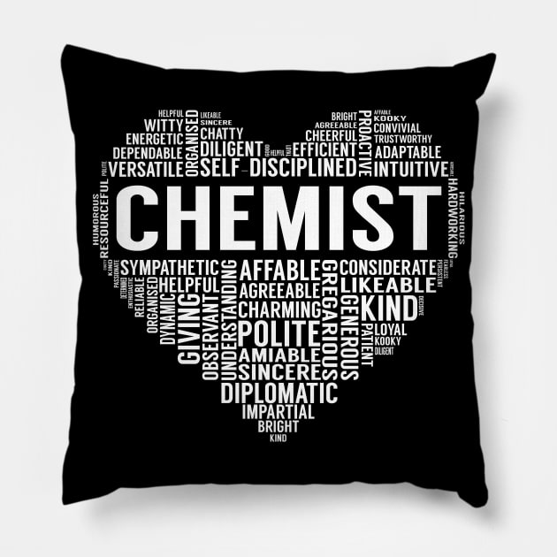 Chemist Heart Pillow by LotusTee