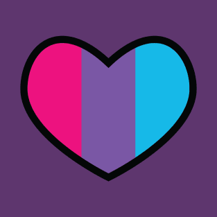 Androgynous Flag Heart T-Shirt