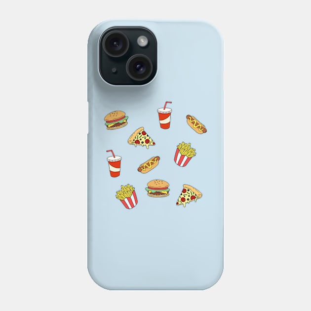 Fast food Phone Case by By Leunu