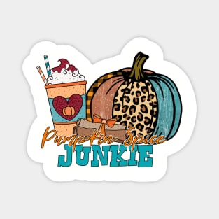 pumpkin spice junkie Magnet