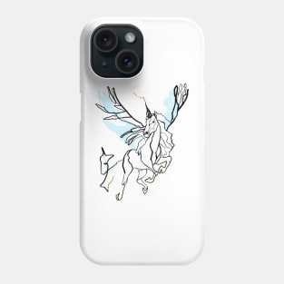 Single Line - Pegasus Phone Case