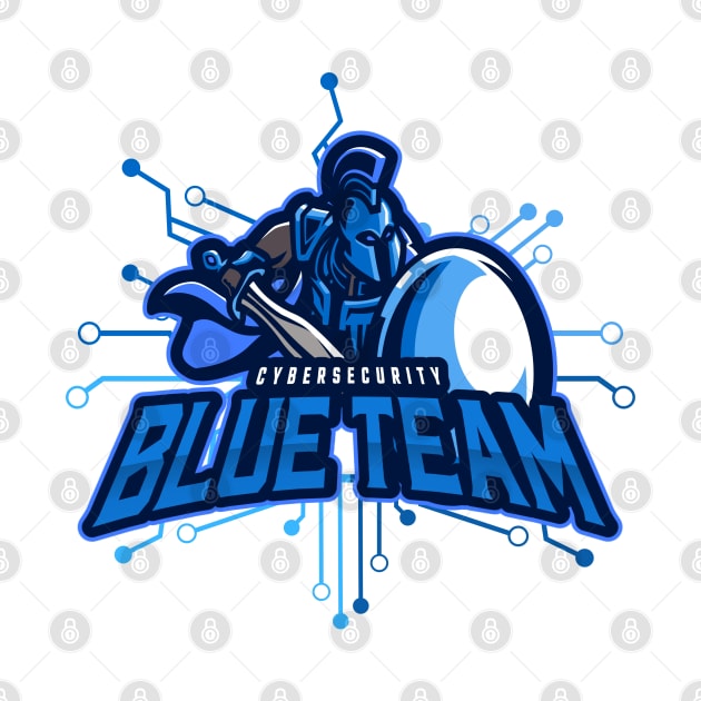 Cybersecurity Spartan Circuits Blue Team Gamification Logo by FSEstyle