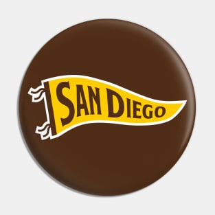 San Diego Pennant - Brown Pin