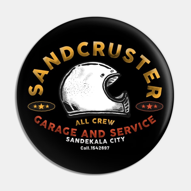 Sandcruster Garage and Service Pin by Merchsides