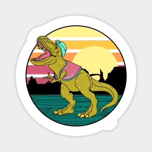 Wild West T-Rex Magnet