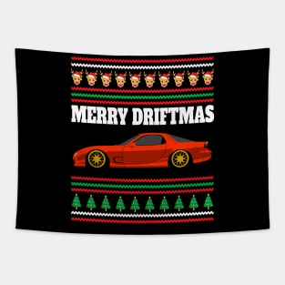 Mazda RX-7 FD Merry Driftmas Tapestry