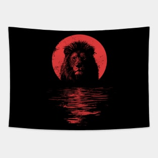 Lion the king of jungle Tapestry