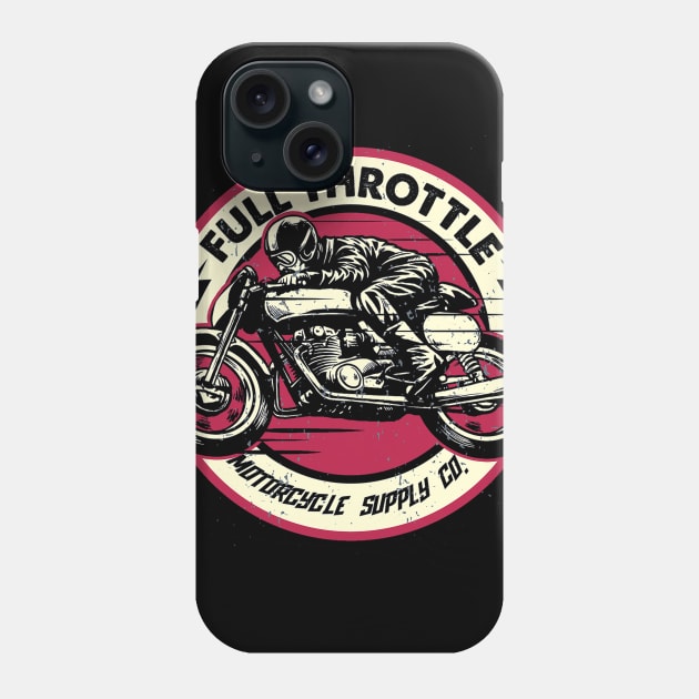 Full Throttle Motorcycle Phone Case by leodesigns