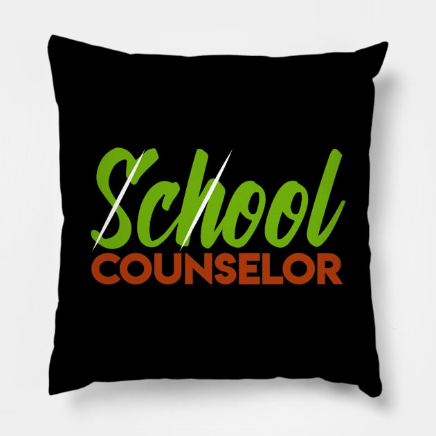 School Counselor Pillow by TheBestHumorApparel