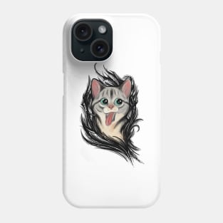 Cute Cat from Darkness Phone Case