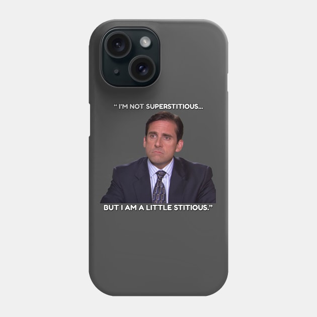 Michael Scott - Little Stitious Phone Case by TossedSweetTees