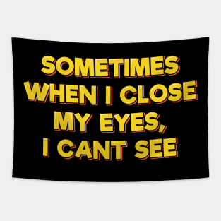 Sometimes When I Close My Eyes I Can't See Tapestry